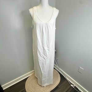 Chico's Gauze Tank Maxi Dress in Solid White size 12